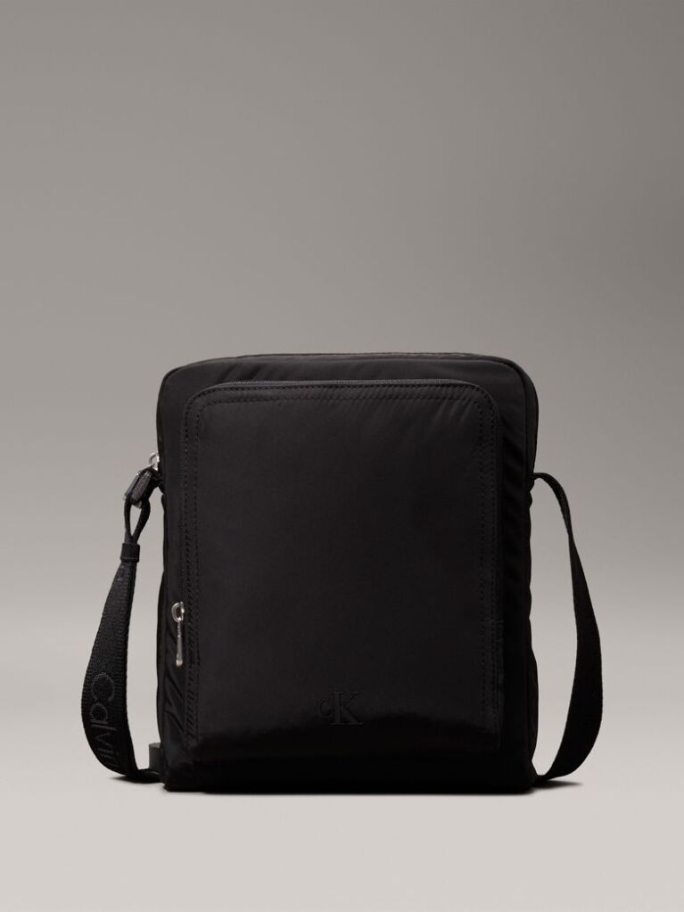 Black Large Reporter Bag  Men