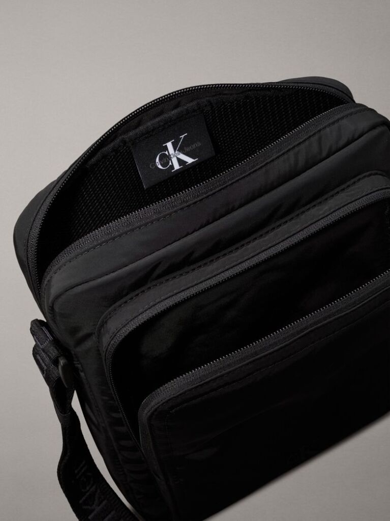 Black Large Reporter Bag  Men