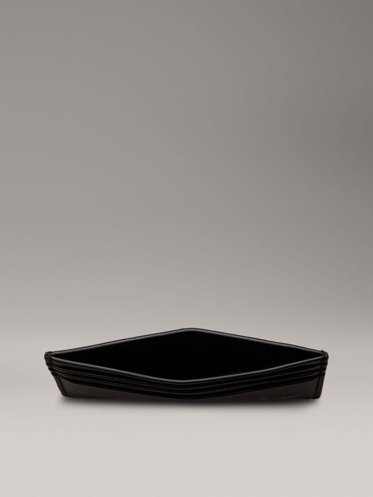 Black Leather RFID Cardholder  Men