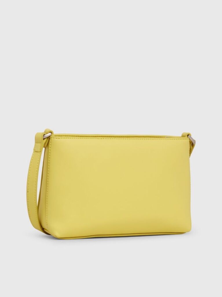 Yellow Faux Leather Crossbody Bag  Women