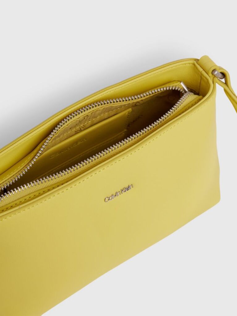 Yellow Faux Leather Crossbody Bag  Women