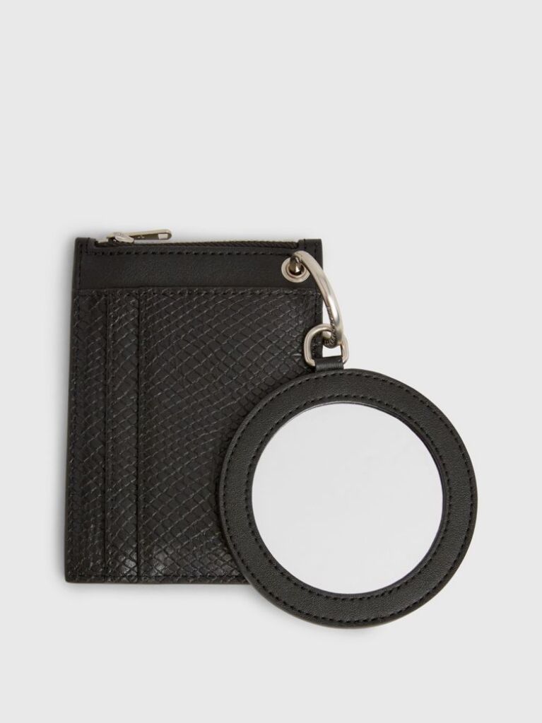 Μαύρο Πορτοφόλι Με Snake Print Και Φερμουάρ  Γυναίκα