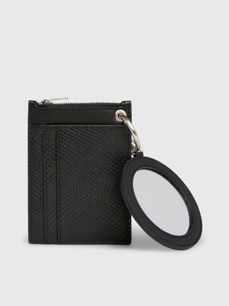 Μαύρο Πορτοφόλι Με Snake Print Και Φερμουάρ  Γυναίκα