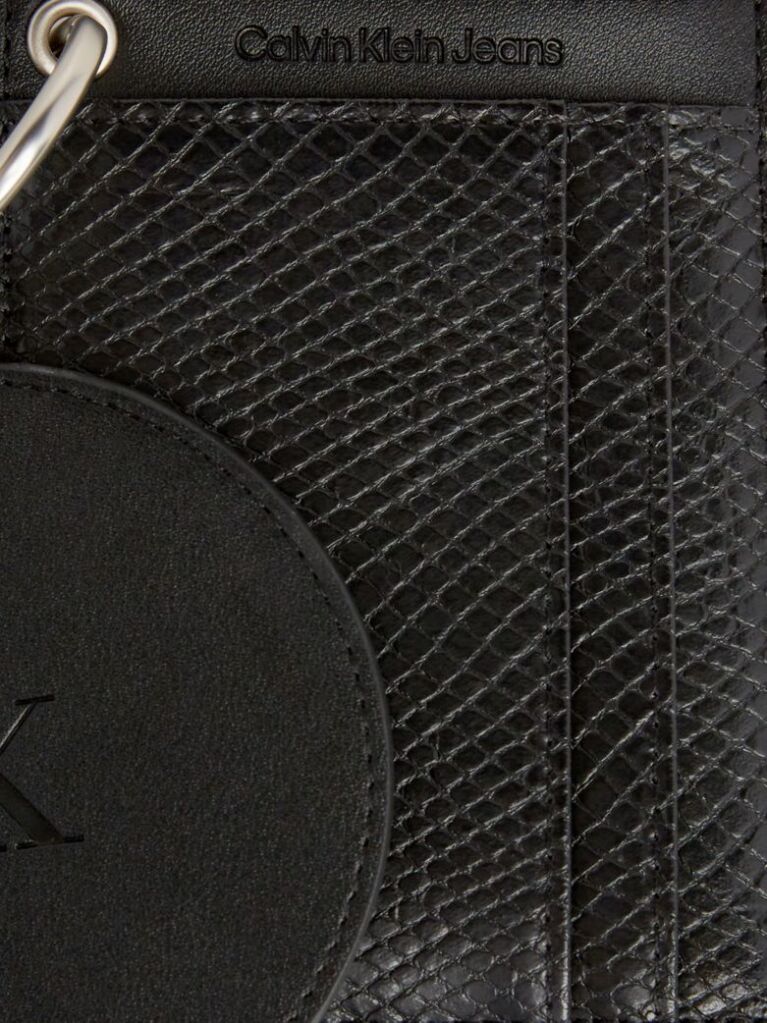 Μαύρο Πορτοφόλι Με Snake Print Και Φερμουάρ  Γυναίκα