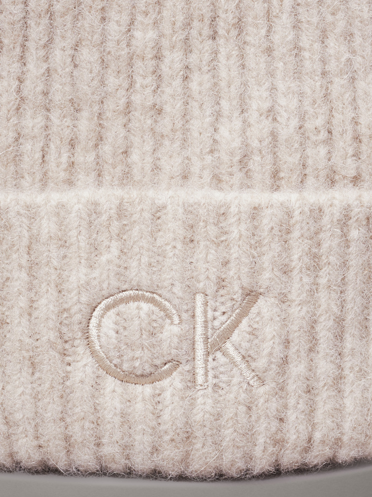 Grey Soft Pom-Pom Beanie  Women