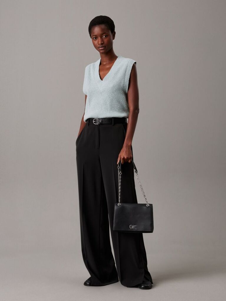 Black Convertible Crossbody Bag  Women