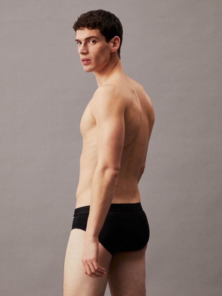 Black Swim Briefs - CK Meta Essentials  Men