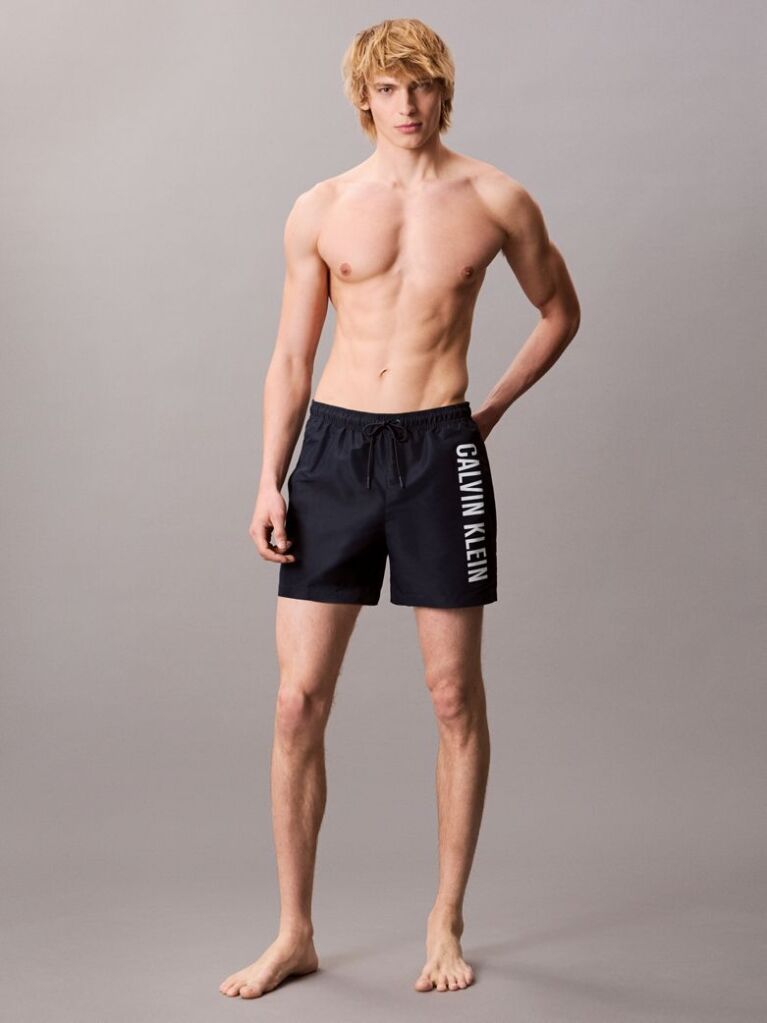 Blue Medium Drawstring Swim Shorts - Intense Power  Men