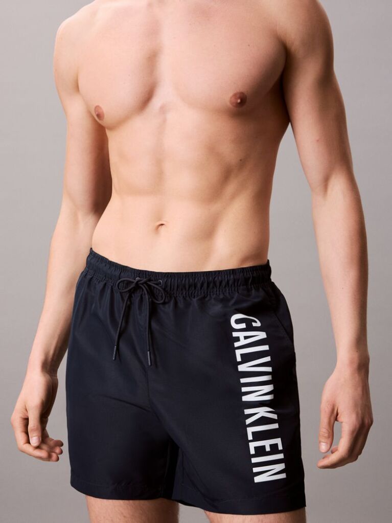 Blue Medium Drawstring Swim Shorts - Intense Power  Men