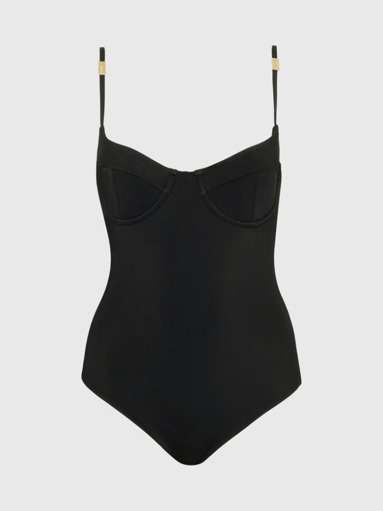 Black Balconette Swimsuit - Core Solids  Women