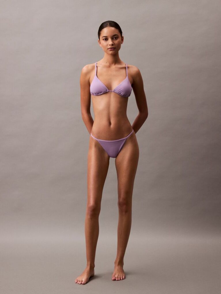 Purple Triangle Bikini Top - CK Essentials  Women