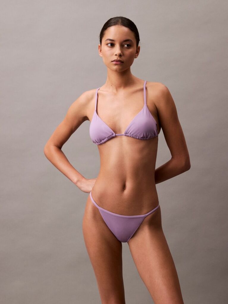 Purple Triangle Bikini Top - CK Essentials  Women