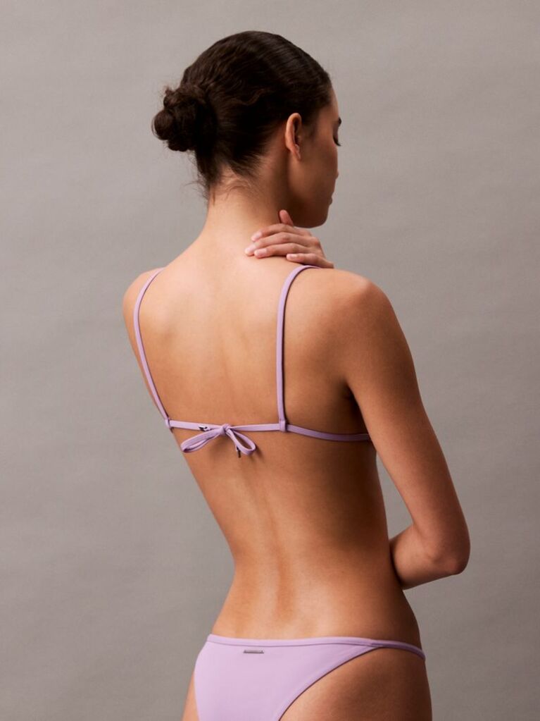 Purple Triangle Bikini Top - CK Essentials  Women