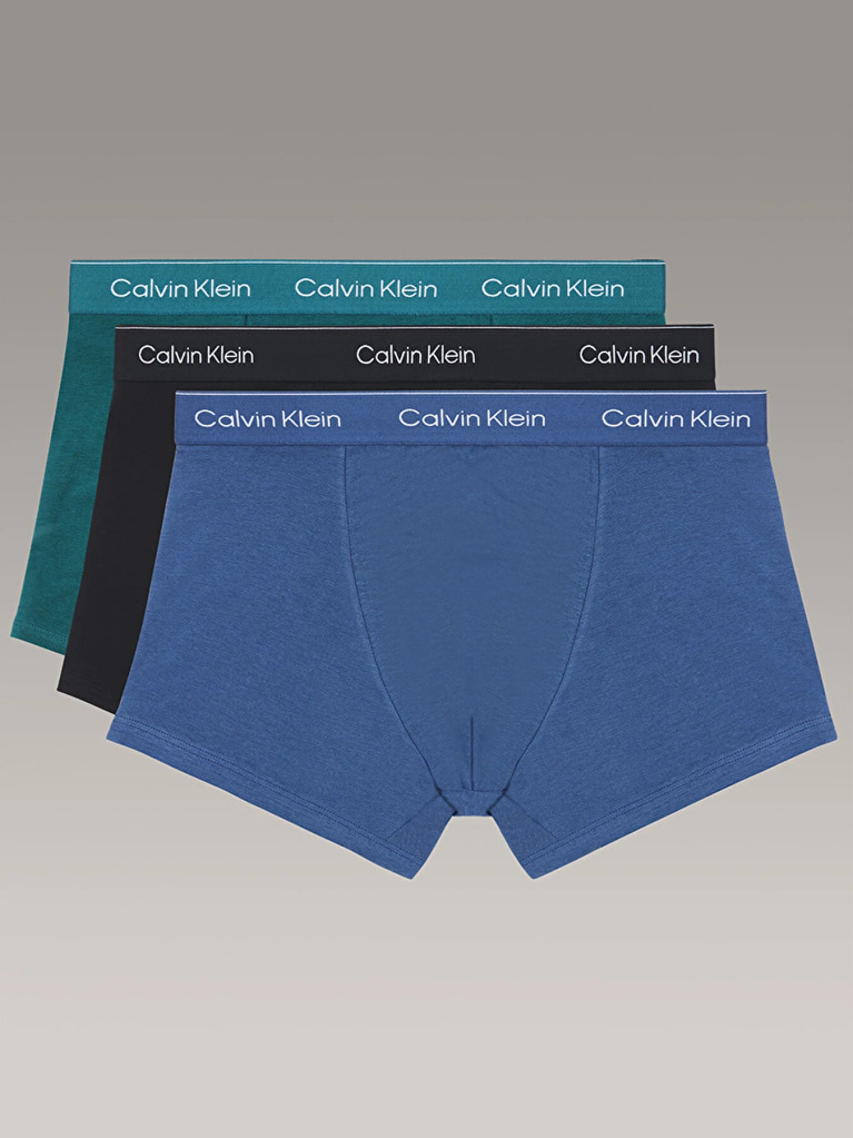 Multi 3 Pack Relaxed Dart Trunks - Icon Cotton Stretch  Men