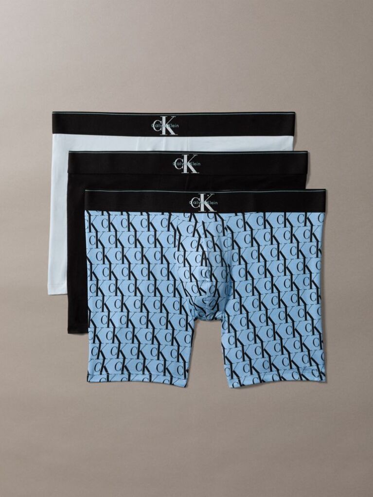 Multi Μπόξερ Από Ελαστικό Βαμβάκι Με Και Graphic Monogram Λογότυπο  Άνδρας