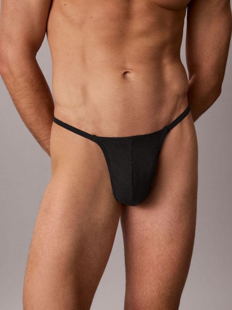 Black String Thong - Sculpt Lace  Men