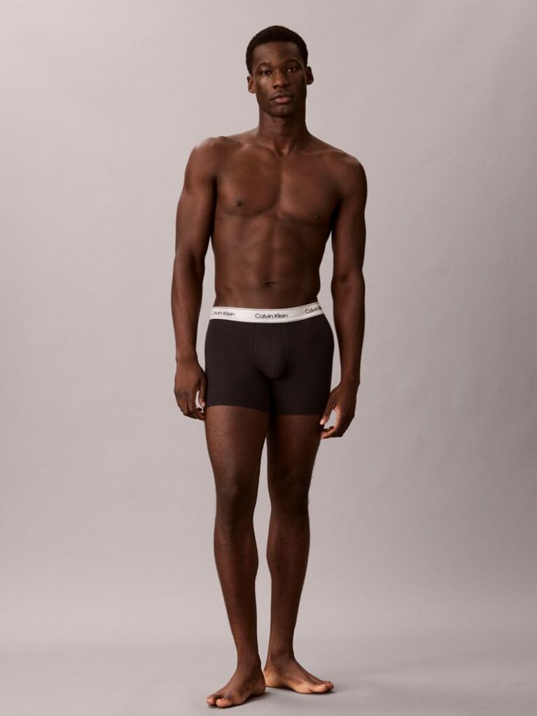 Μαύρο Σετ 3 Μπόξερ - Icon Cotton Stretch  Άνδρας