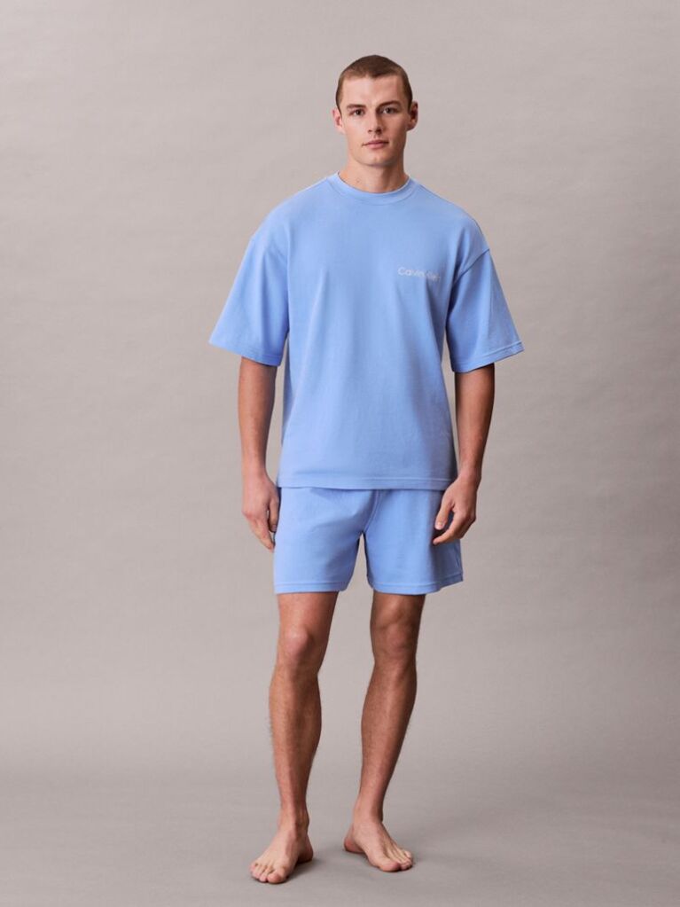 Blue Shorts Pyjama Set  Men