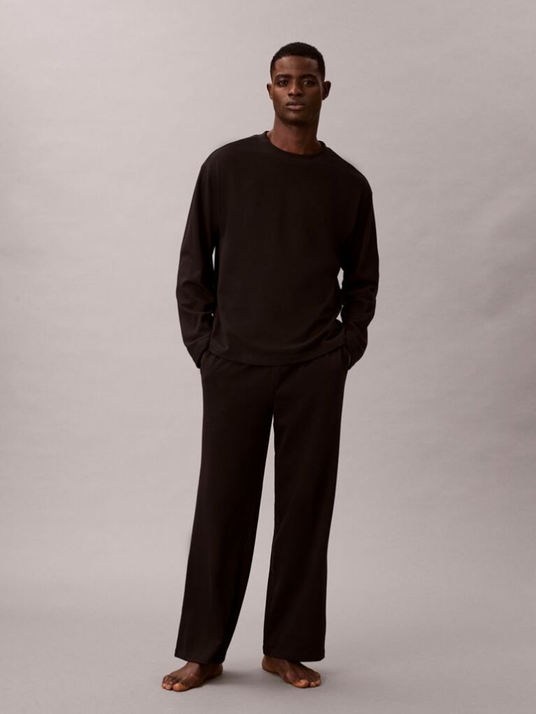 Black Pants Pyjama Set  Men