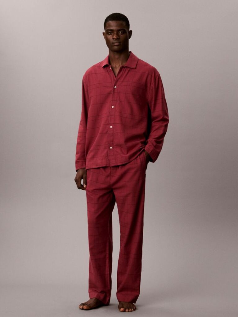 Red Flannel Pyjama Set  Men