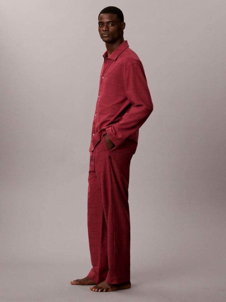 Red Flannel Pyjama Set  Men