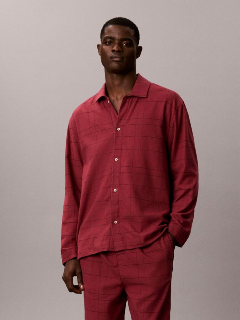 Red Flannel Pyjama Set  Men
