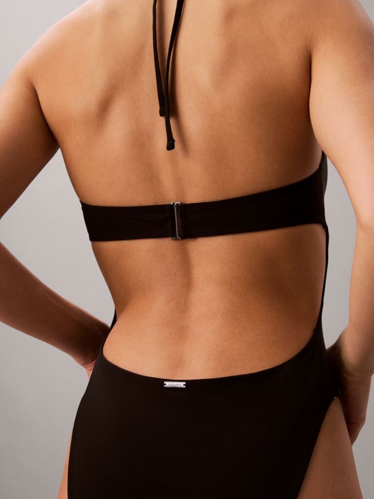 Μαύρο Ολόσωμο Μαγιό Plunge - CK Tailored  Γυναίκα