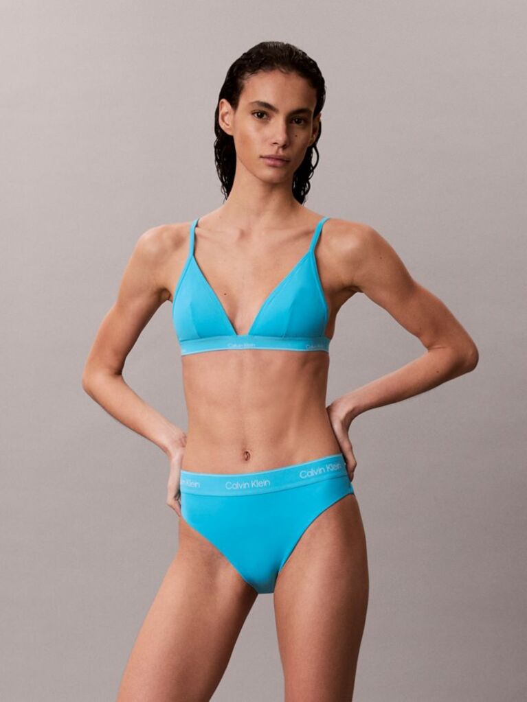 Blue Triangle Bikini Top - CK Icon  Women