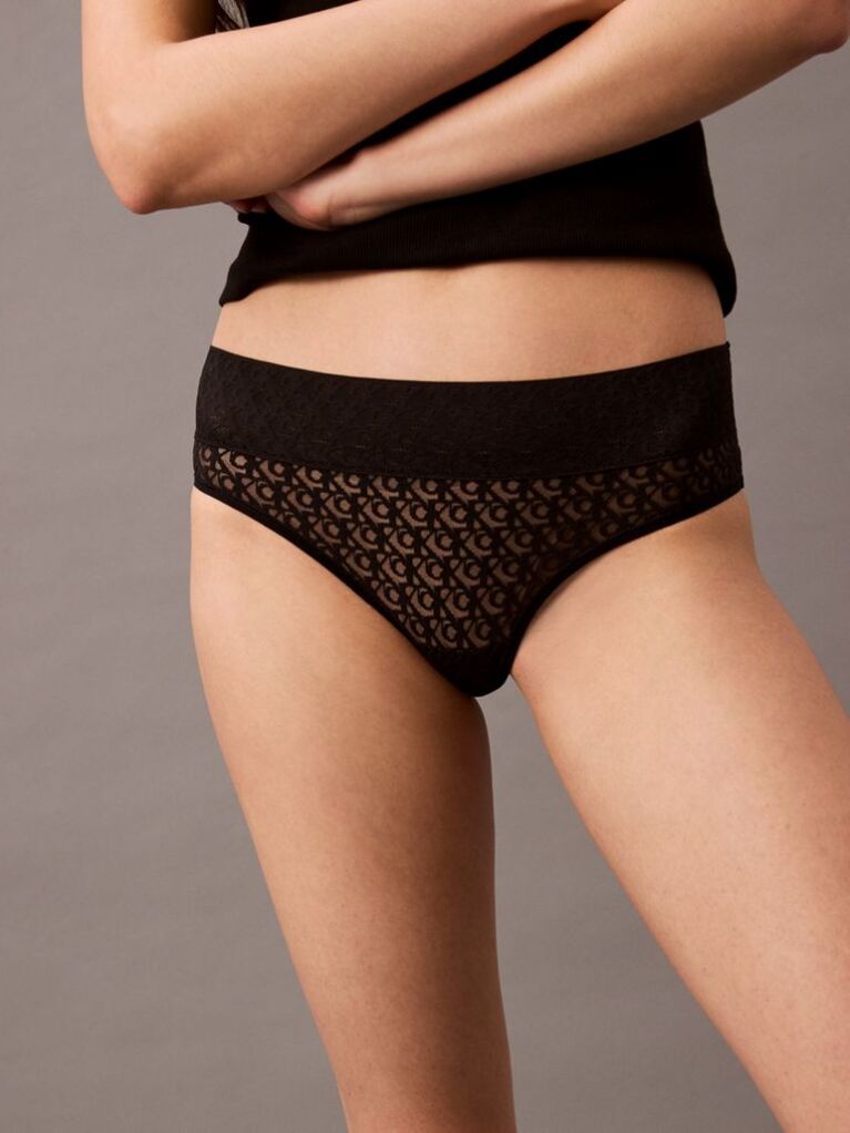 Μαύρο Brazilian Σλιπ - Icon Logo Lace  Γυναίκα