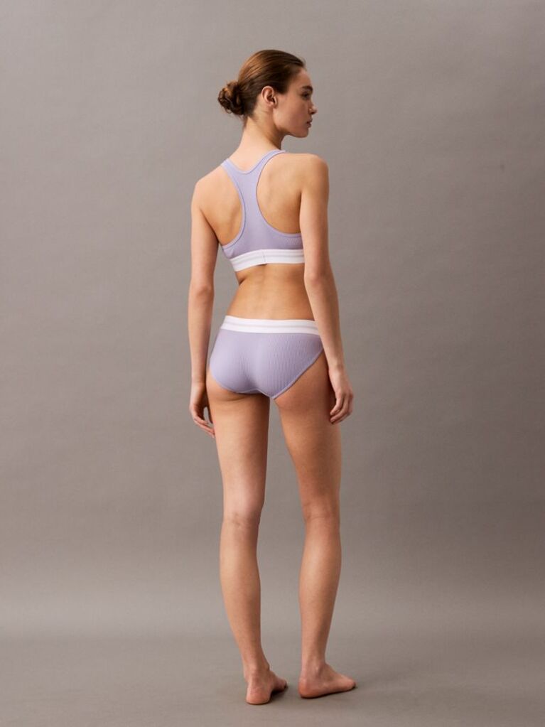 Purple Bralette - Cotton Modal Rib  Women