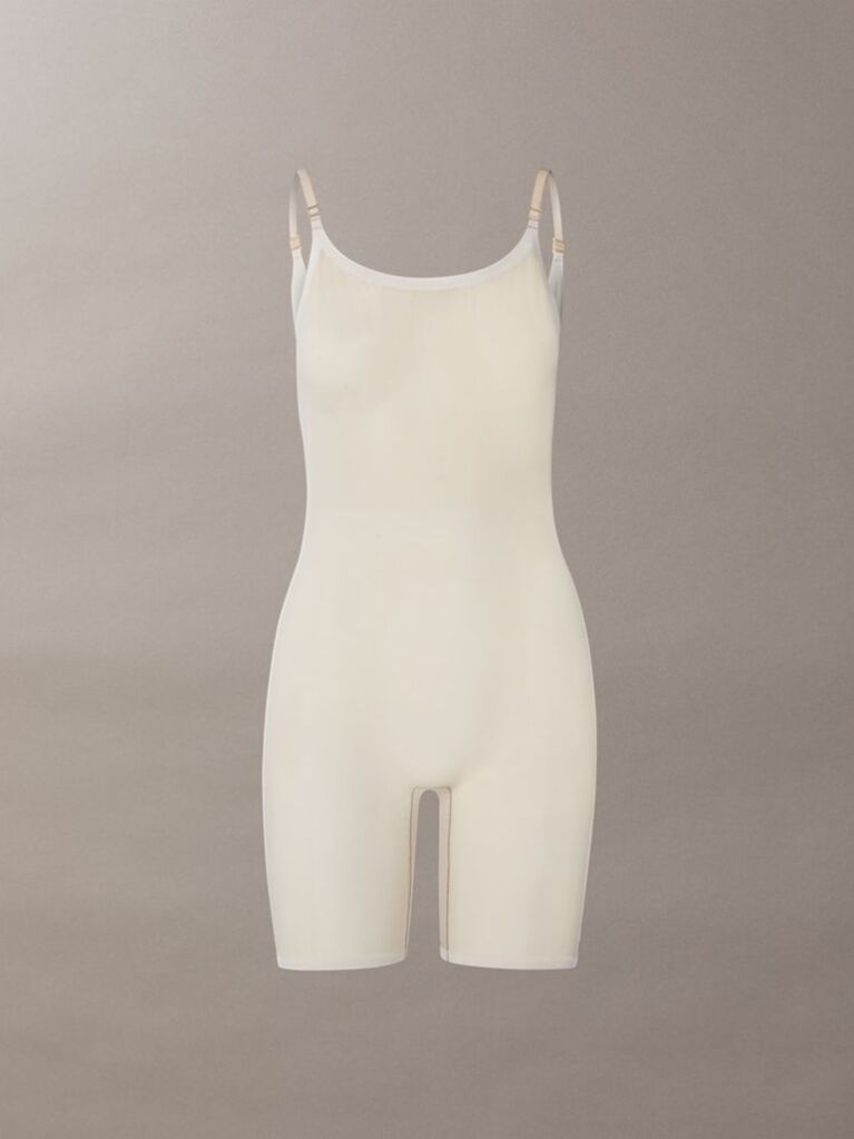 Μπεζ Κορμάκι Shapewear Μεσαίου Μήκους - Minimalist Mesh  Γυναίκα
