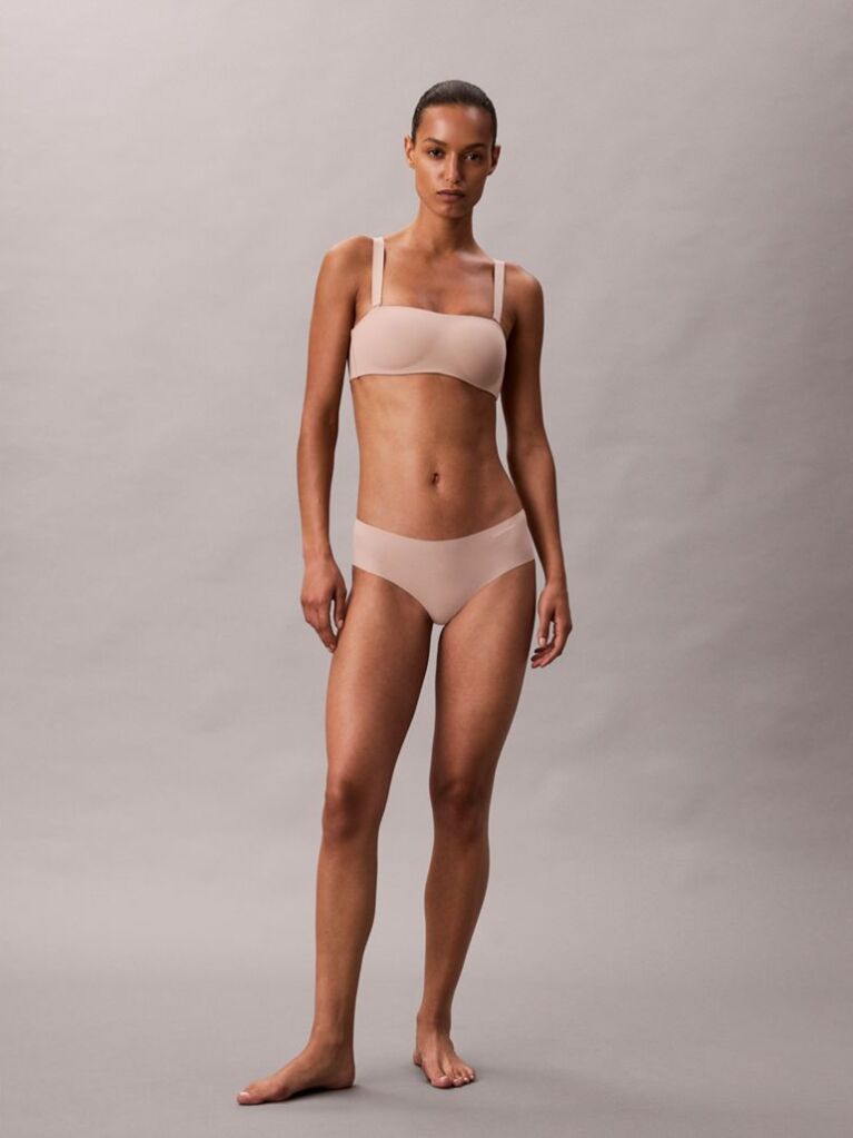 Beige Strapless Bandeau Bra - Perfectly Fit  Women