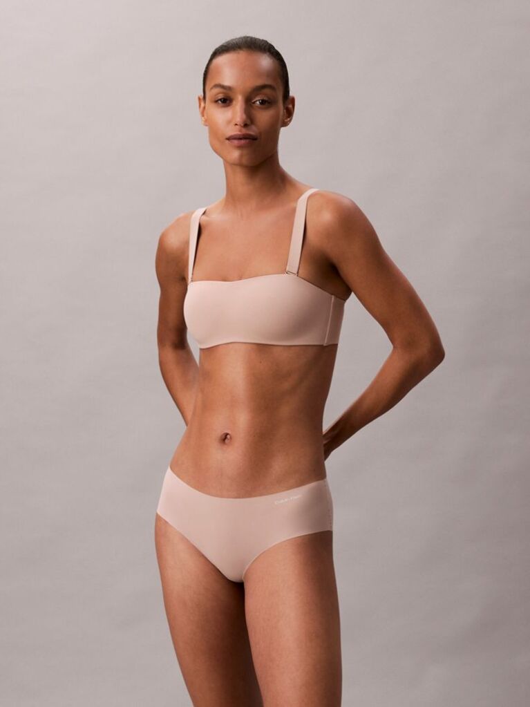 Beige Strapless Bandeau Bra - Perfectly Fit  Women