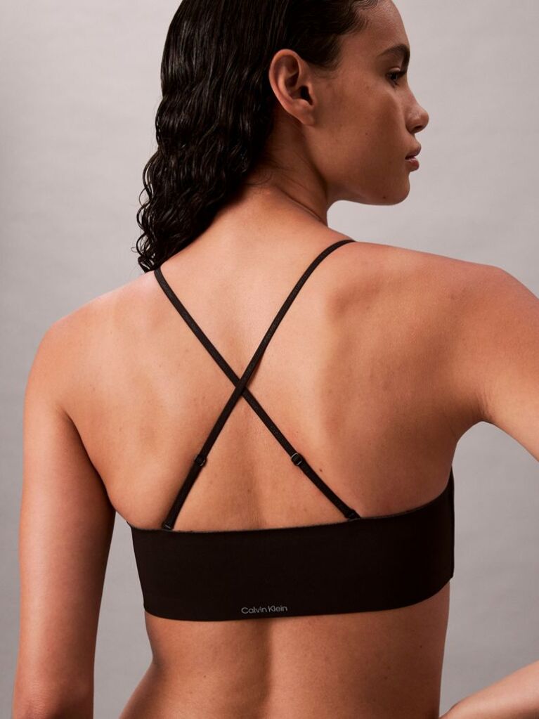 Black Strapless Bandeau Bra - Perfectly Fit  Women