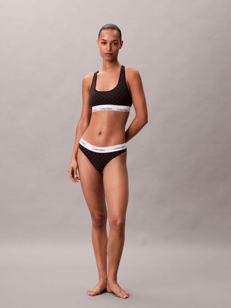 Μαύρο Bralette Χωρίς Επένδυση - Icon Cotton Modal  Γυναίκα