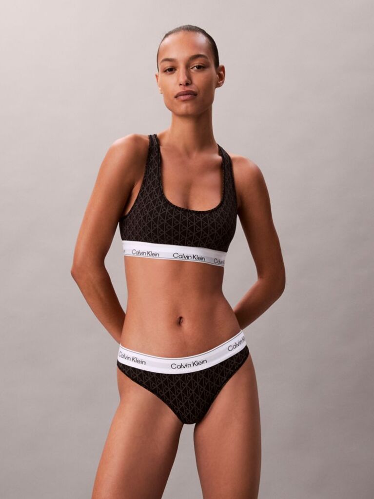 Μαύρο Bralette Χωρίς Επένδυση - Icon Cotton Modal  Γυναίκα