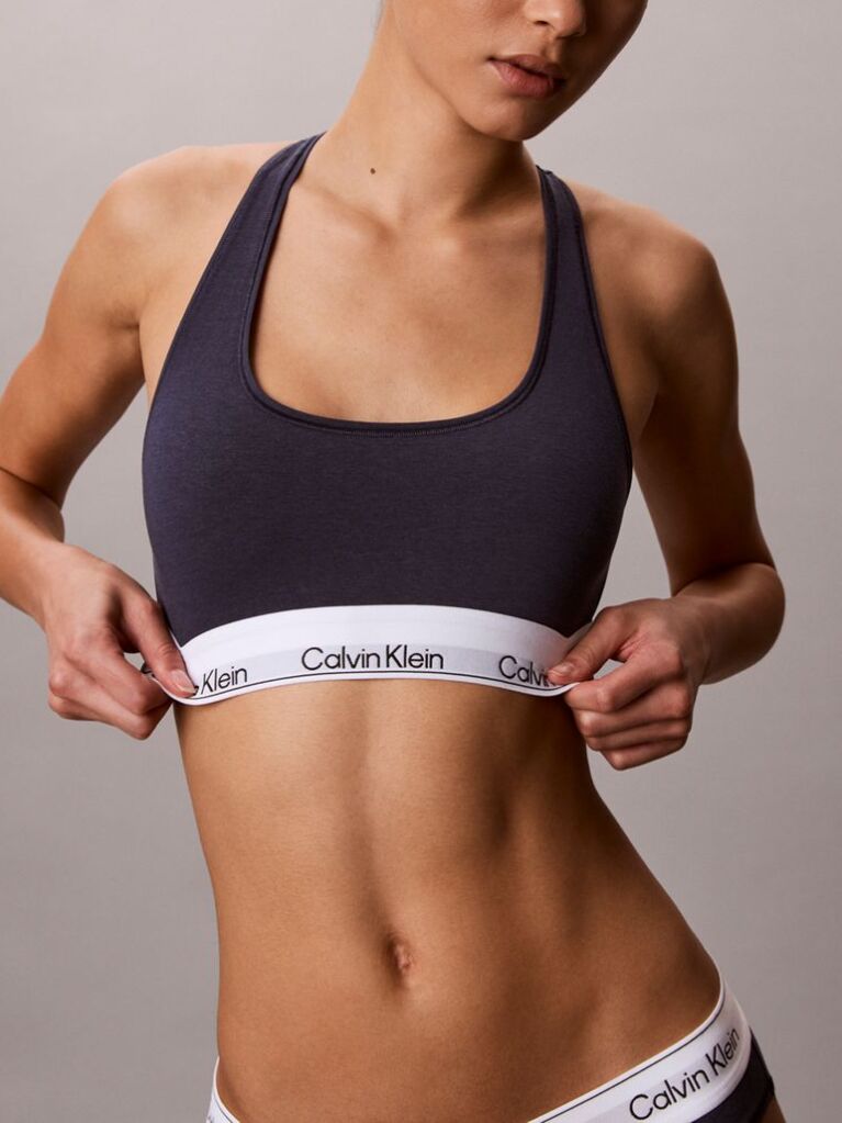 Μπλε Bralette Χωρίς Επένδυση - Icon Cotton Modal  Γυναίκα