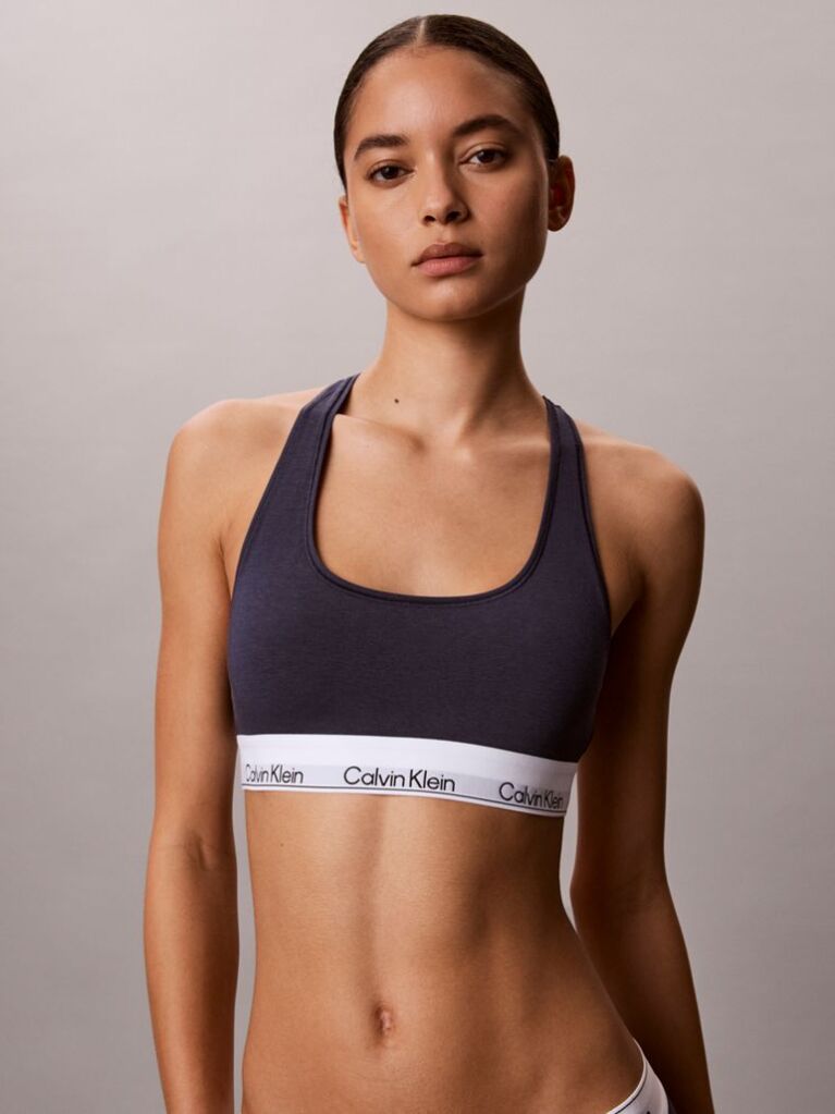 Μπλε Bralette Χωρίς Επένδυση - Icon Cotton Modal  Γυναίκα