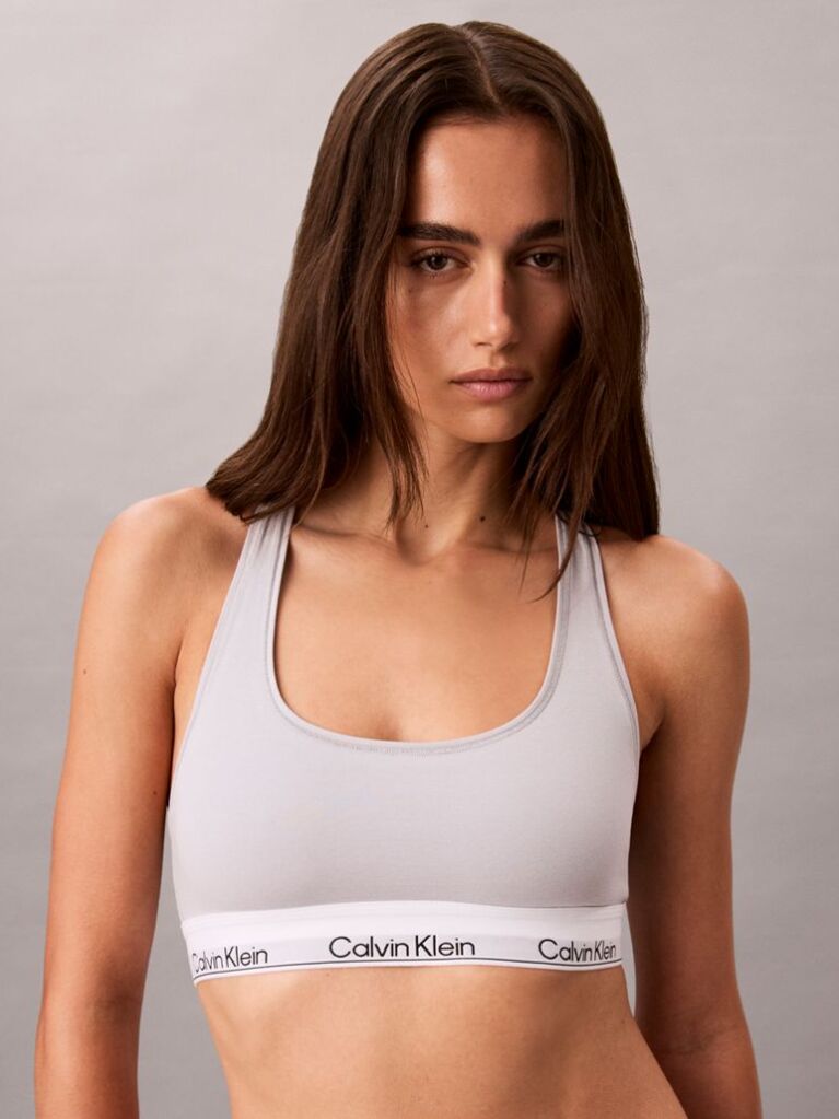 Γκρι Bralette Χωρίς Επένδυση - Icon Cotton Modal  Γυναίκα