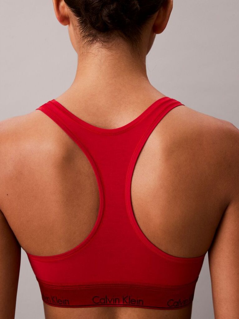 Red Unlined Bralette - Icon Cotton Modal  Women