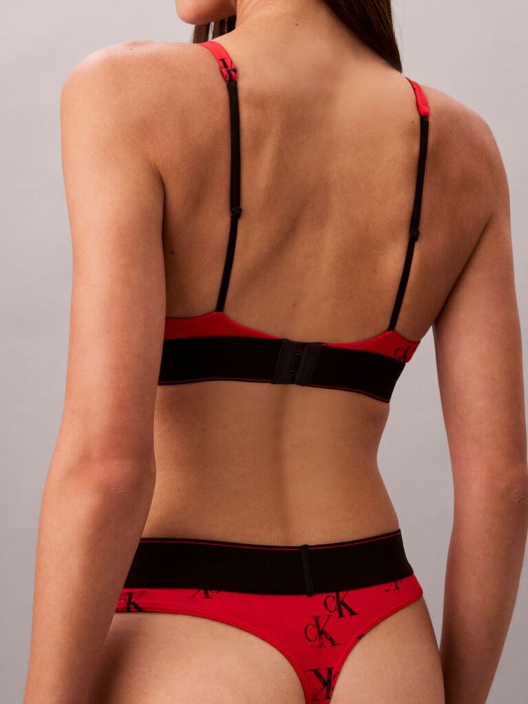 Κόκκινο Ελαστικό Στρινγκ - Graphic Monogram Microfibre  Γυναίκα