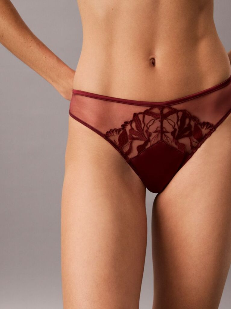 Κόκκινο Στρινγκ - CK Black Floral Lace  Γυναίκα