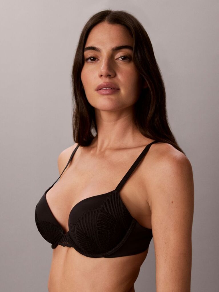Μαύρο Σουτιέν Push Up Plunge - Perfectly Fit Lace  Γυναίκα
