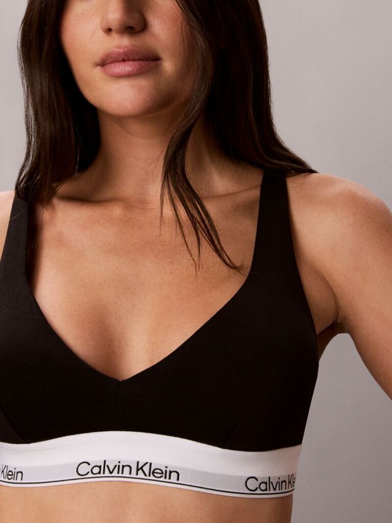 Μαύρο Σουτιέν Τρίγωνο Push Up - Icon Cotton Modal  Γυναίκα