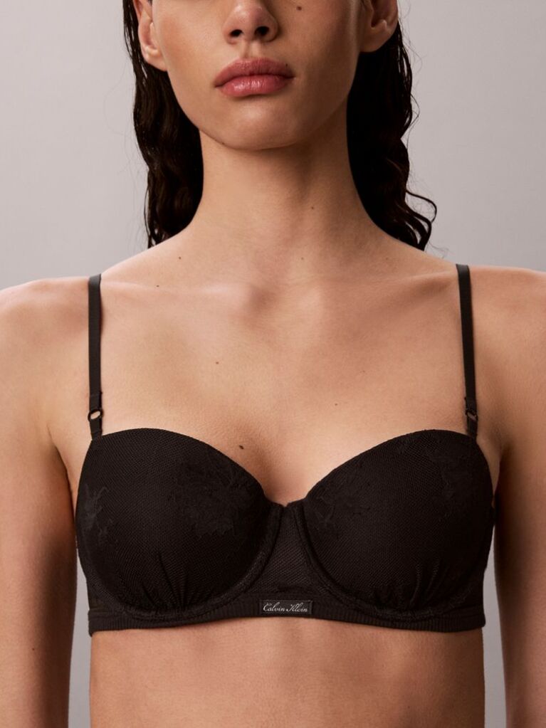 Μαύρο Σουτιέν Balconette Push Up - Icon Stretch Lace  Γυναίκα