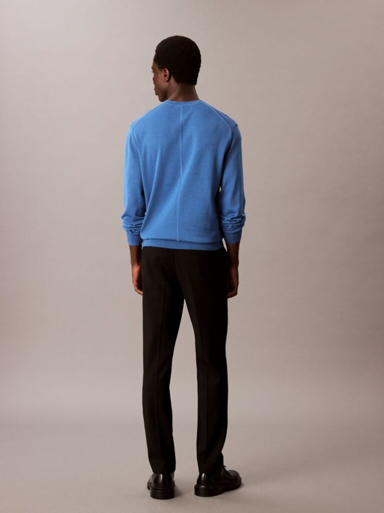 Blue Cotton Jumper  Men
