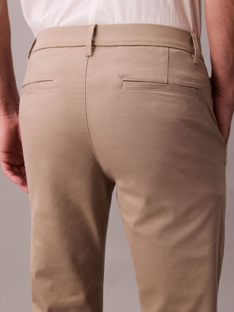 Χακί Chino Παντελόνι Σε Slim Γραμμή  Άνδρας