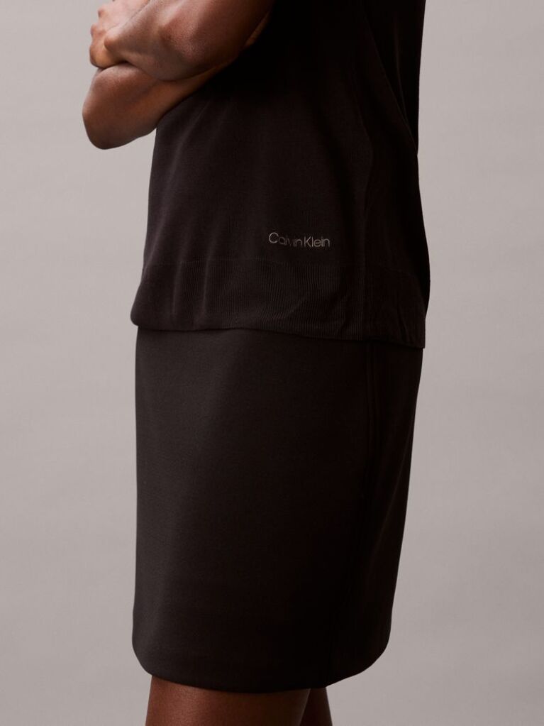 Black Fine Gauge Viscose Jumper  Women