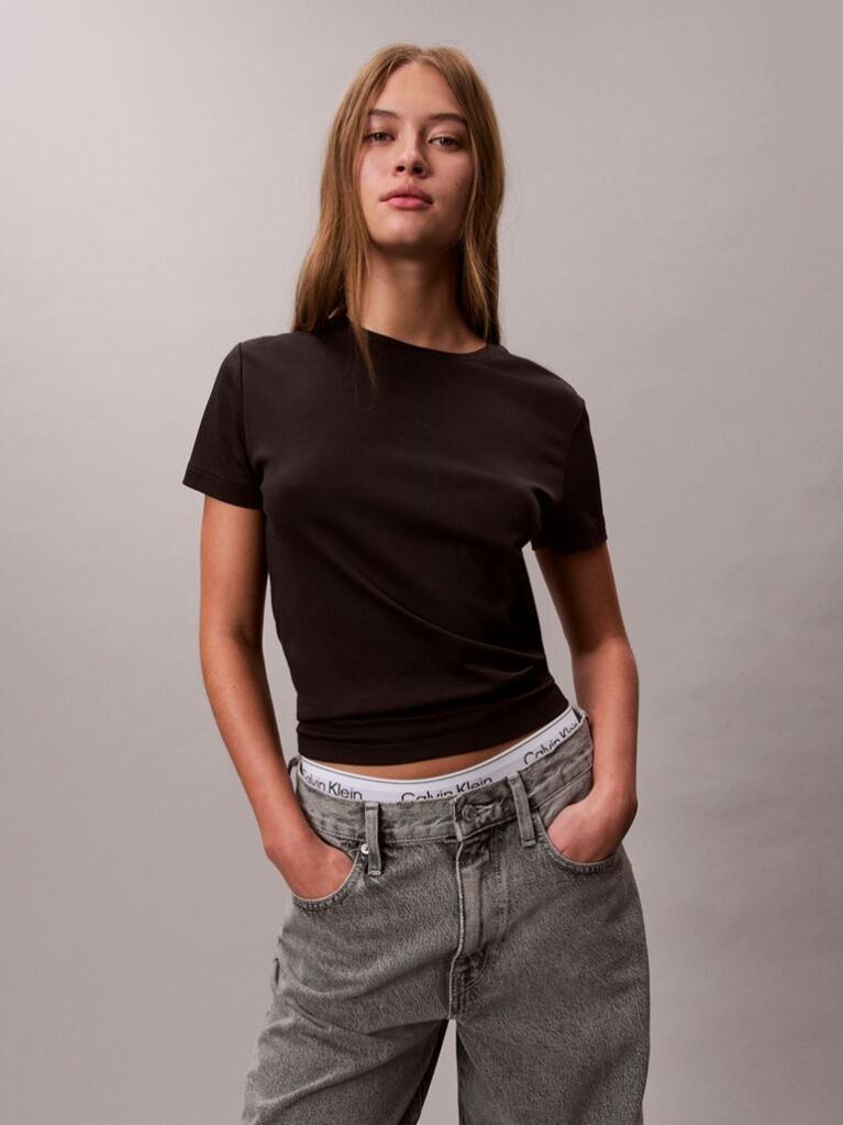 Black Short Sleeve T-Shirt  Women
