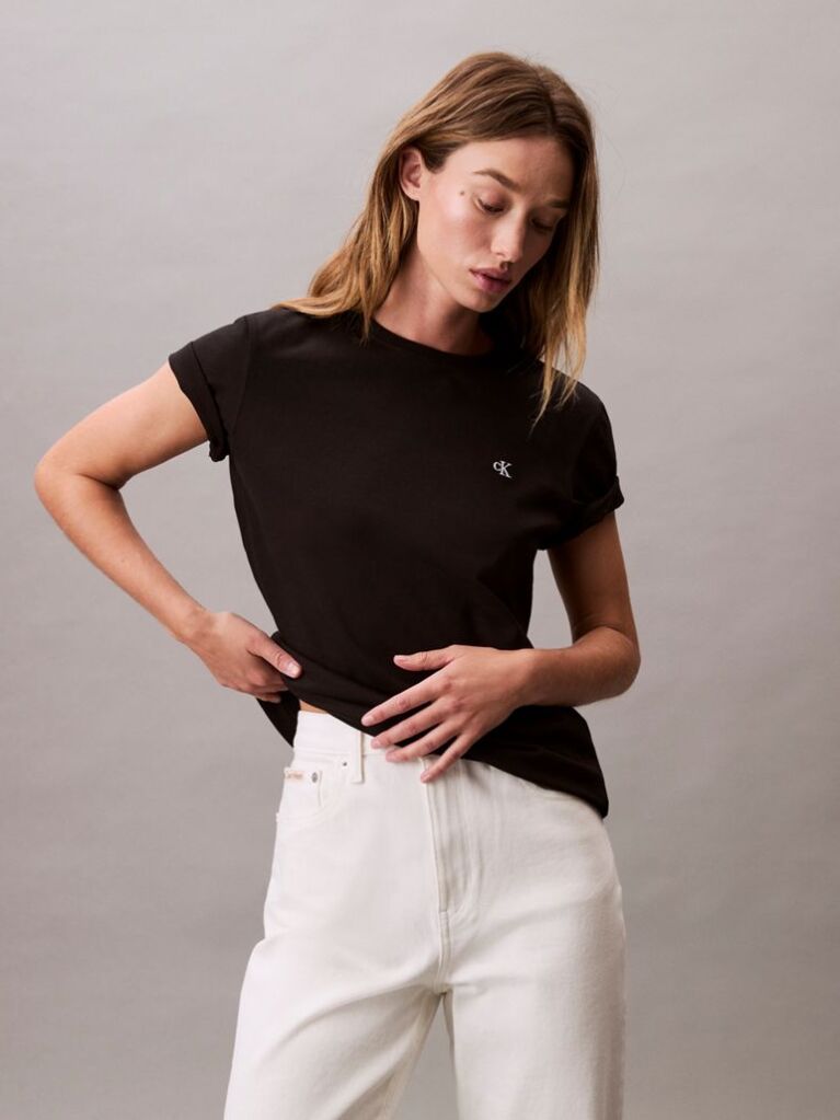Black Monogram T-shirt  Women